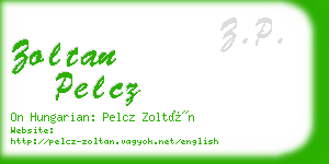 zoltan pelcz business card